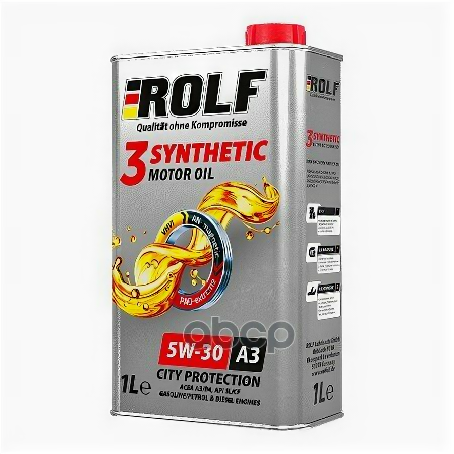 ROLF Масло Моторное Rolf 3-Synthetic 5w-30 Acea A3/B4 1л