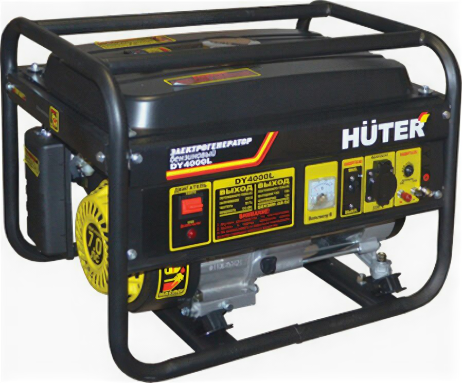 Электрогенератор Huter DY4000L, 3/3.3 кВт, 15 л, 220 В, ручной старт HUTER 1250103 64/1/21