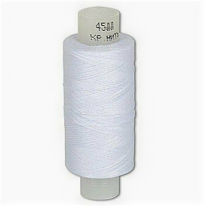 фото Нитки швейные армированные белые 1 катушка