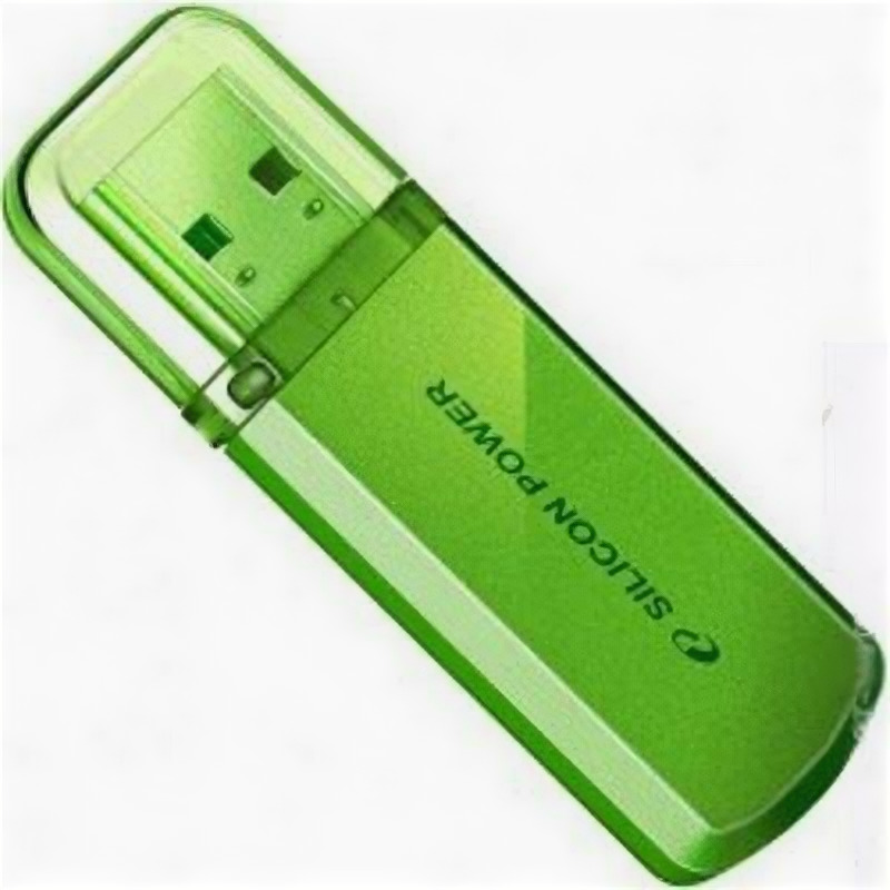 Флешка 32 Гб Silicon Power Helios 101 (SP032GBUF2101V1N) USB 2.0 Type A, зеленая