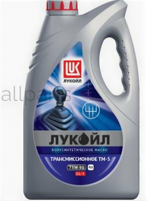 LUKOIL 19545 75W--90 4L GL-5 масло трансмиссионное полусинтетическое