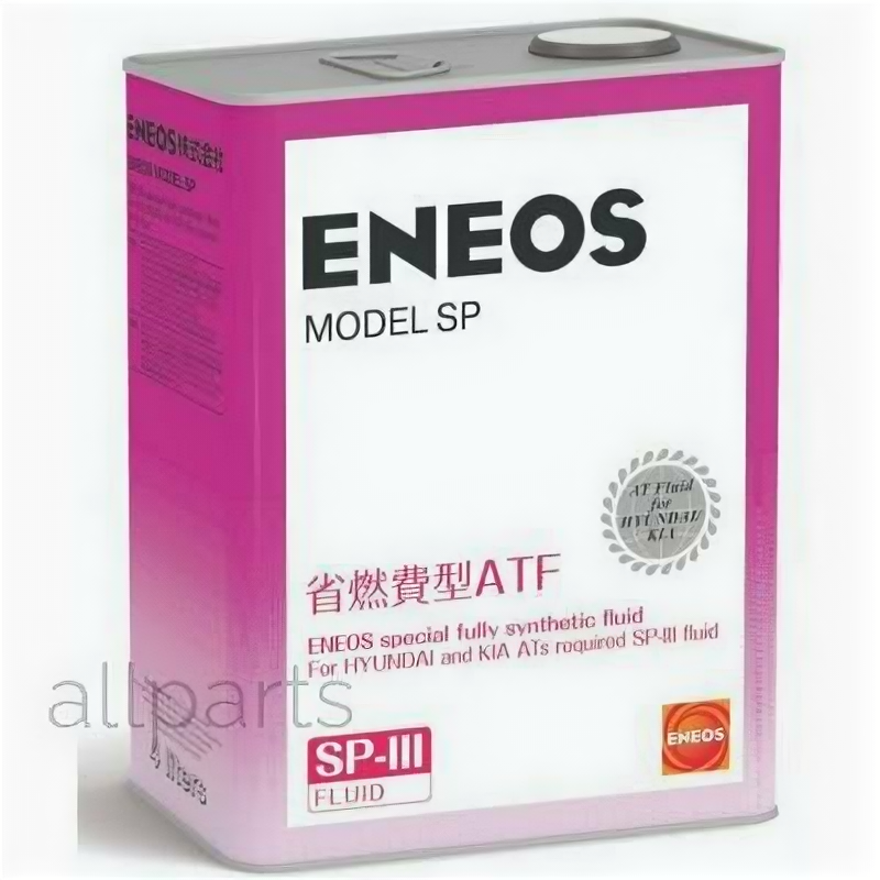 ENEOS OIL5088 Масло трансмиссионное ENEOS 4л синтетика ATF Model SP (SP-III) HYUNDAI/KIA