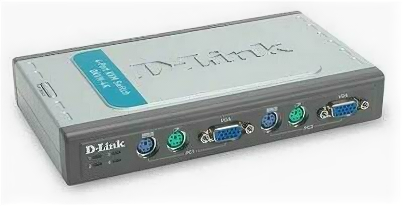 KVM-переключатель D-link Dkvm-4k/b3a 4-портовый KVM-переключатель с портами VGA и PS/2 .