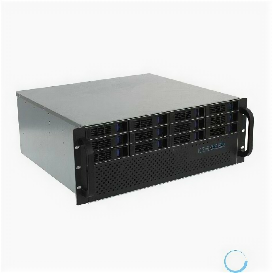 Procase ES412XS-SATA3-B-0 Корпус 4U Rack server case (12 SATA3/SAS 12Gb hotswap HDD) черный без блока питания глубина 400