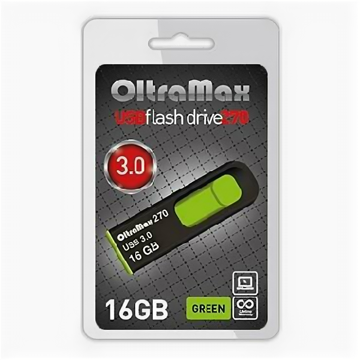 Oltramax OM-16GB-270-Green 3.0 зеленый