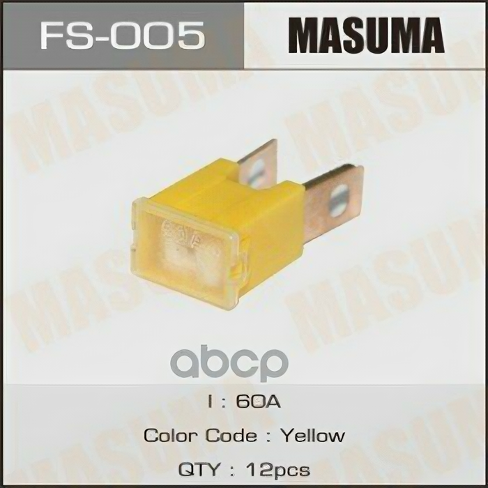 Предохранитель Силовой 60а (П) (Упаковка 12 Шт, Цена За 1 Шт) Masuma арт. FS-005