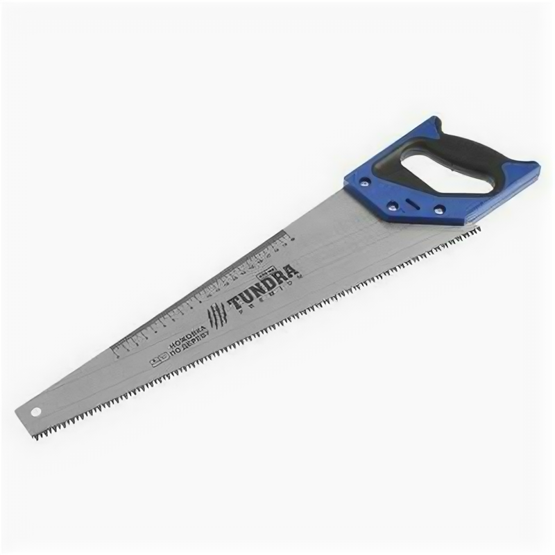Ножовка по дереву TUNDRA, 2К рукоятка, 3D заточка, каленый зуб, 7-8 TPI, 450 мм TUNDRA .