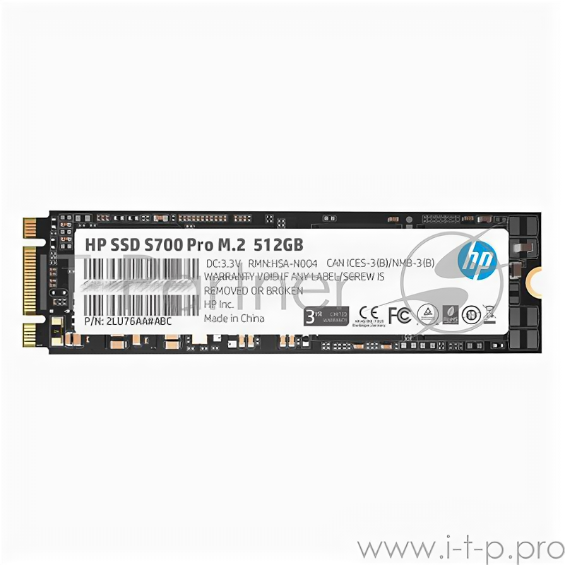 SSD HP S700 Pro M.2 512GB , Sata Iii, 3D TLC 2LU76AA