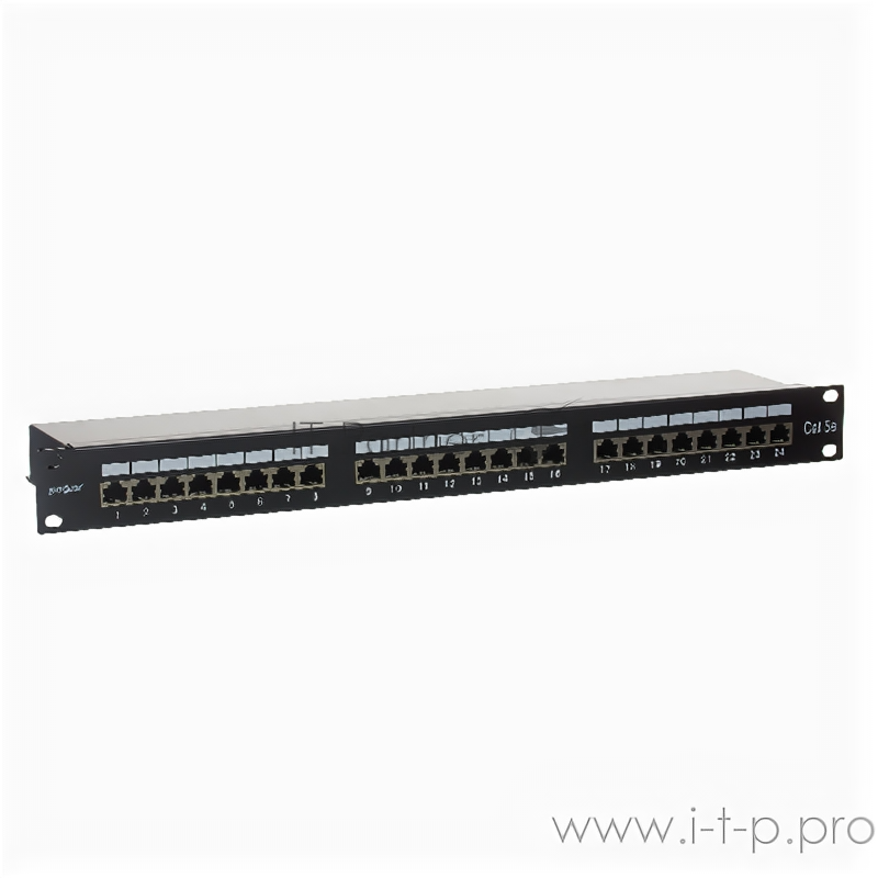 Коммутационные панели (патч-панели) Патч-панель ExeGate FTP 19 cat.5e 24 port Black Ex281083rus