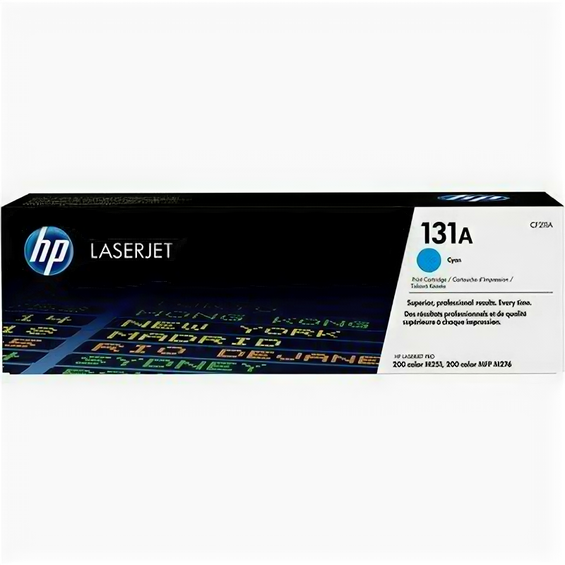 Картридж для печати HP Картридж HP CF211A вид печати лазерный, цвет Голубой, емкость