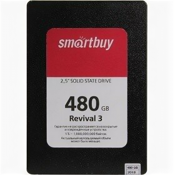 SmartBuy накопитель Smartbuy SSD 480Gb Revival 3 SB480GB-RVVL3-25SAT3 {SATA3.0, 7mm}