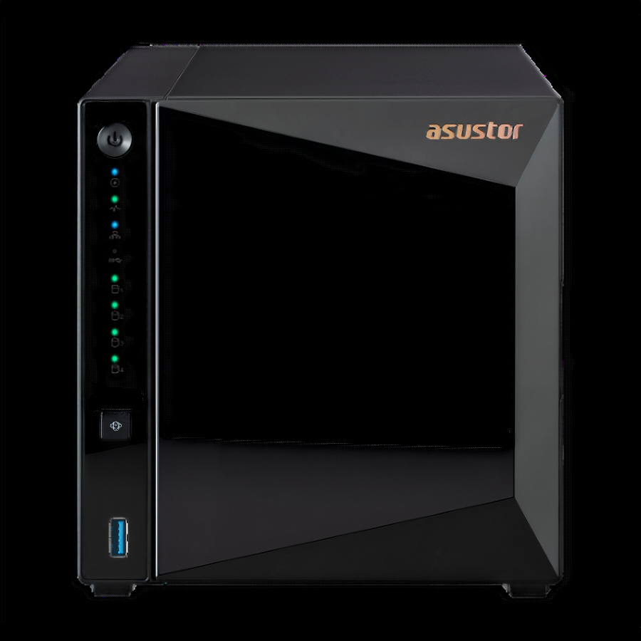 Сетевое хранилище Asustor AS3304T 90IX01L0-BW3S00 настольный 4шт. 3.5" SATA III 72TB RAID 0RAID 1RAID 10RAID 5RAID 6Single disk 2 GB DDR4 Кол-во сетевые интерфейсов 1шт. 2.5 Gb/s