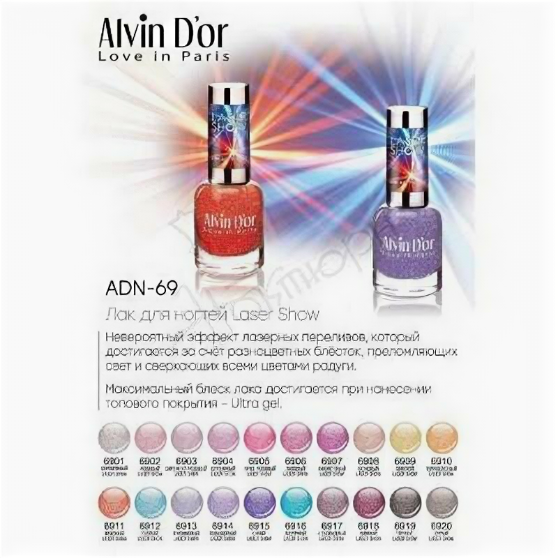 к_alvin d or_лак д/ногт.laser show adn-69_6910 бронза 867013910