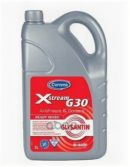 Comma Xstream G30 (5L)_Антифриз! Красный Готовый К Использовvw,Audi,Man 324,Mb 325.5,Bs-6580-2010 COMMA арт. XSM5L