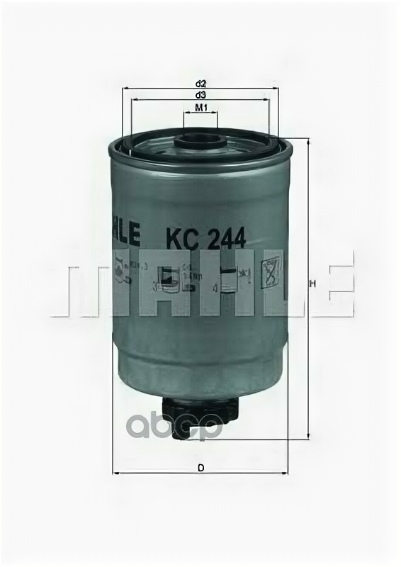 Фильтр топливный KNECHT KC244 для CADILLAC BLS SAAB 9-3 SAAB 9-5