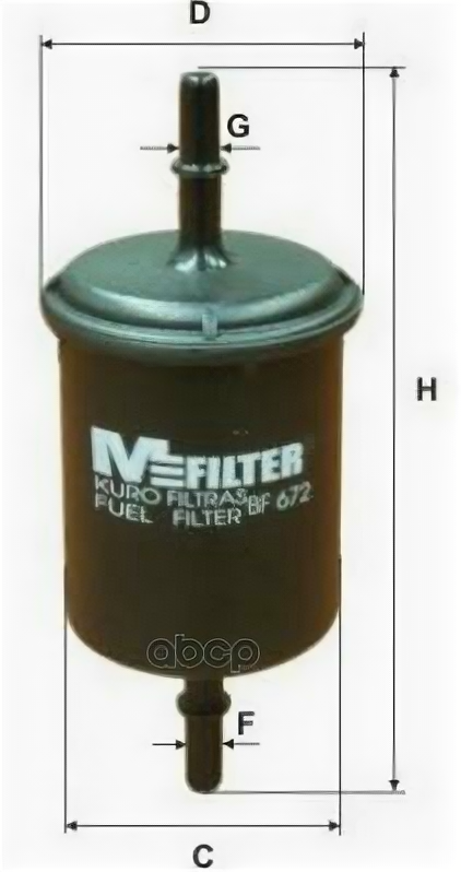 Фильтр Топливный M-Filter арт. BF672