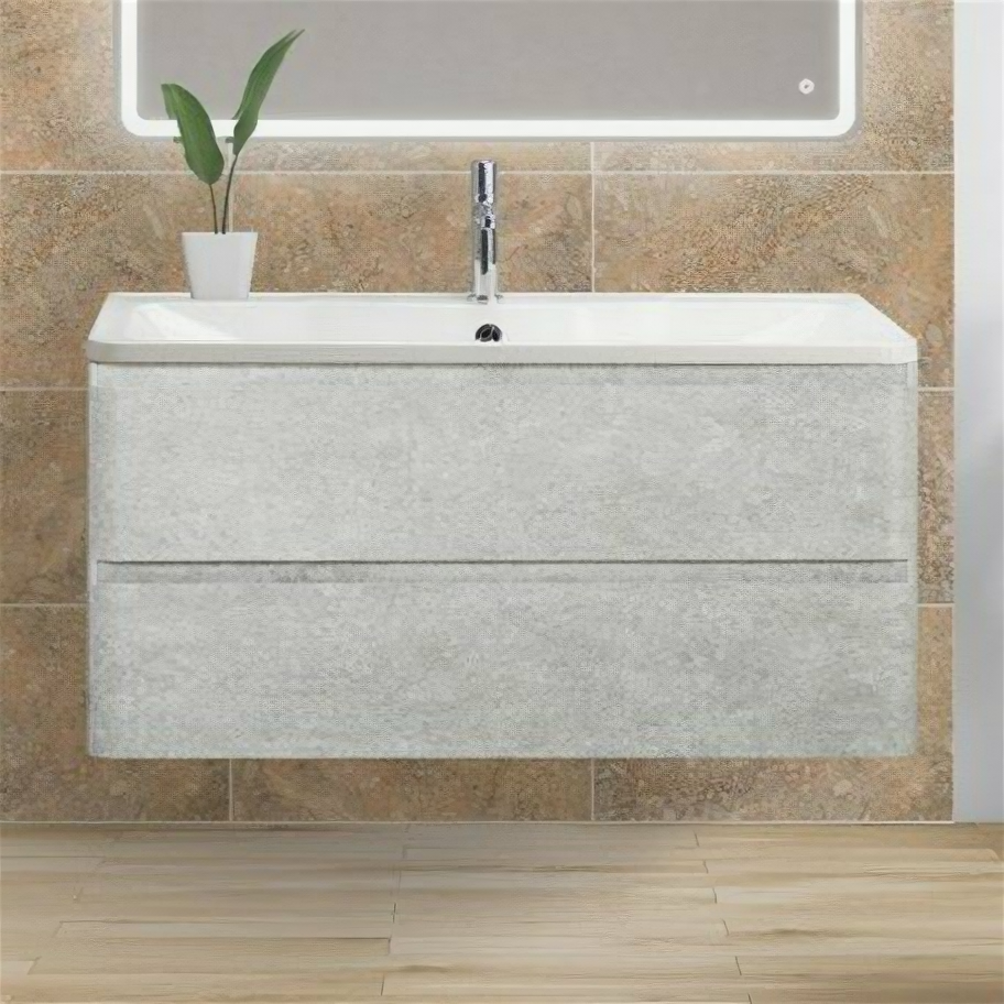 BelBagno Тумба для комплекта BelBagno Albano 100 подвесная, cemento verona grigio