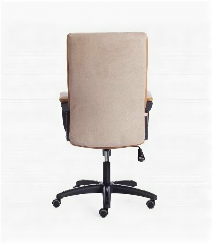 Кресло офисное TRENDY (22), флок/ткань, бежевый/бронзовый - фотография № 4