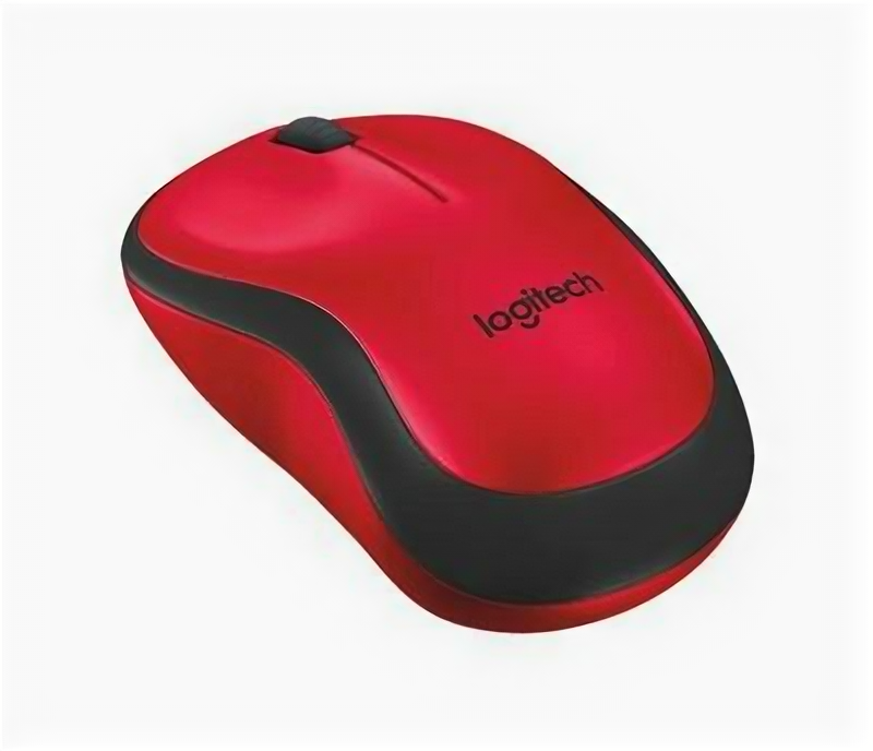 Мышь Logitech M220 красный оптическая (1000dpi) silent беспроводная USB (2but) .