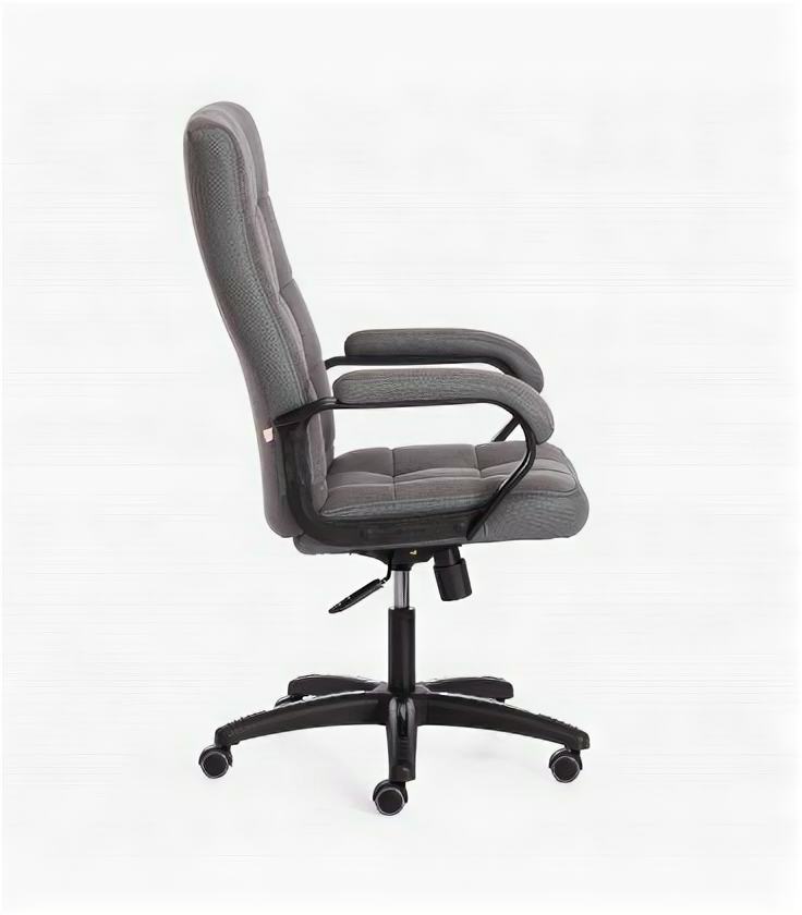 Кресло офисное TRENDY (22), флок/ткань, серый - фотография № 2