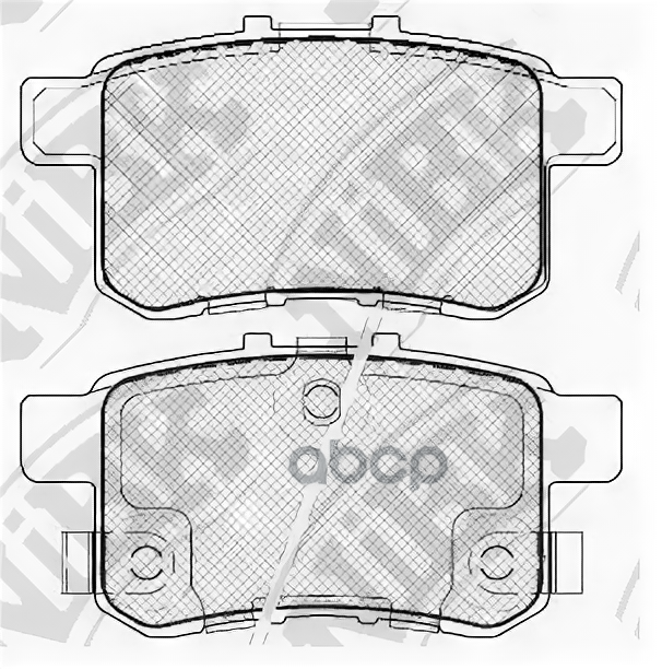 Дисковые тормозные колодки задние NIBK PN8864 для Acura TSX Honda Accord Great Wall Safe (4 шт.)