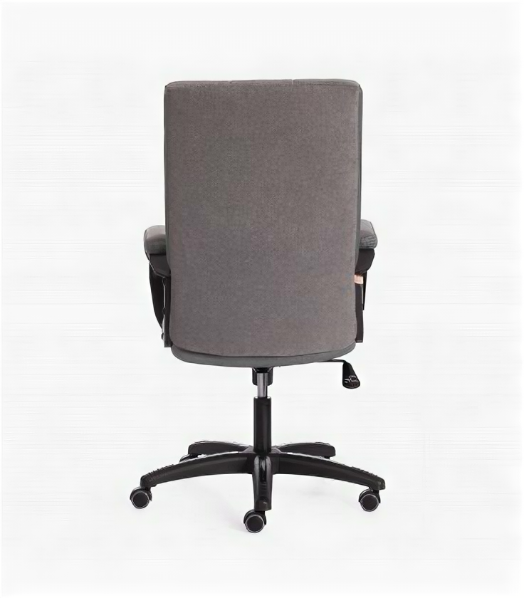 Кресло офисное TRENDY (22), флок/ткань, серый - фотография № 4