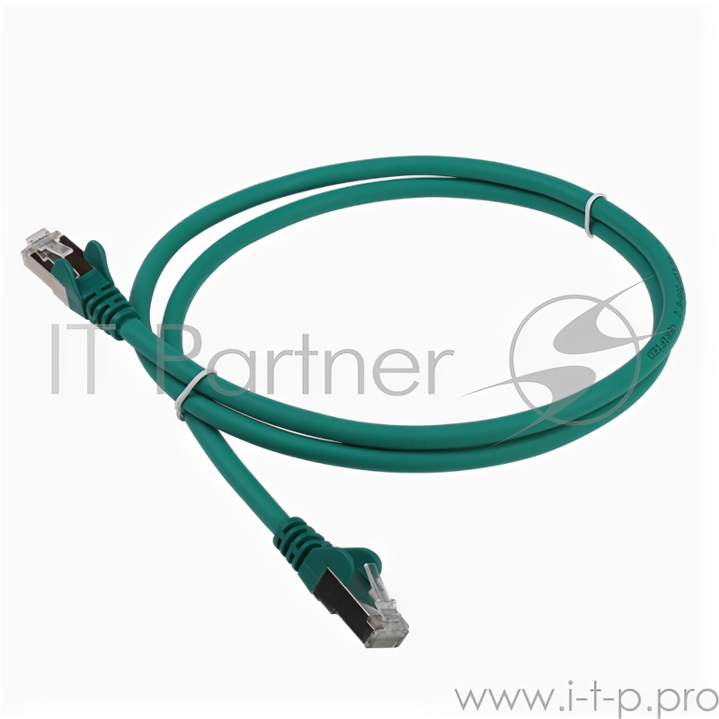 Патч-корд Lanmaster Lszh FTP кат.6, 2.0 м, зеленый Lan-pc45/s6-2.0-gn