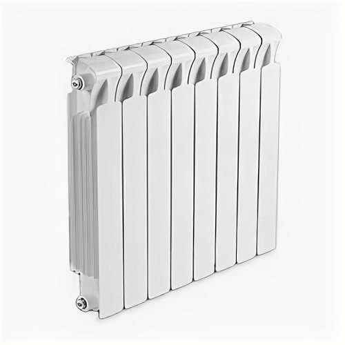 Биметаллический радиатор Rifar Monolit 500 8 секций с боковым подключением