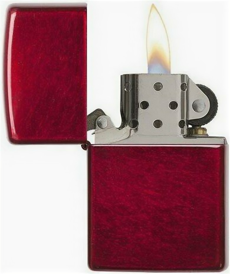 Зажигалка ZIPPO Classic с покрытием Candy Apple Red™, латунь/сталь, красная, глянцевая, 38x13x57 мм - фотография № 4