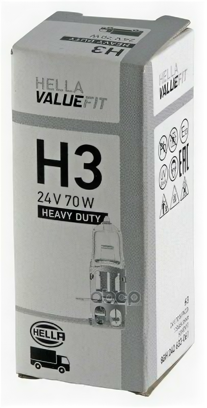 Лампа Накаливания Valuefit H3 24V 70W Pk 22S HELLA арт. 8gh242632-061