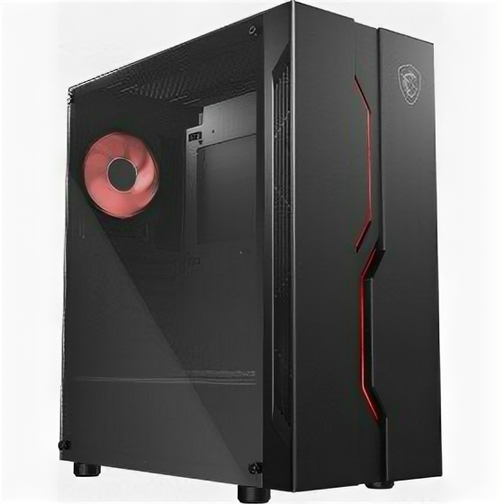 Корпус MSI MAG VAMPIRIC 010M Black (ATX, mATX, Mini-ITX, Midi-Tower, без БП, с окном, подсветка, 2xUSB 2.0, USB 3.0, Audio)