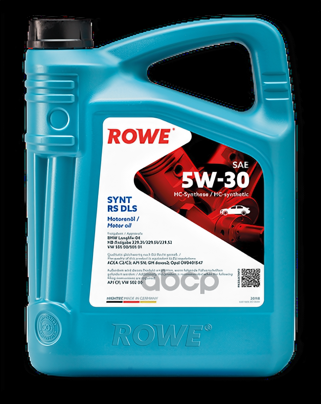 ROWE Rowe Hightec Synt Rs Dls Sae 5W-30 (4L) Масло Моторное
