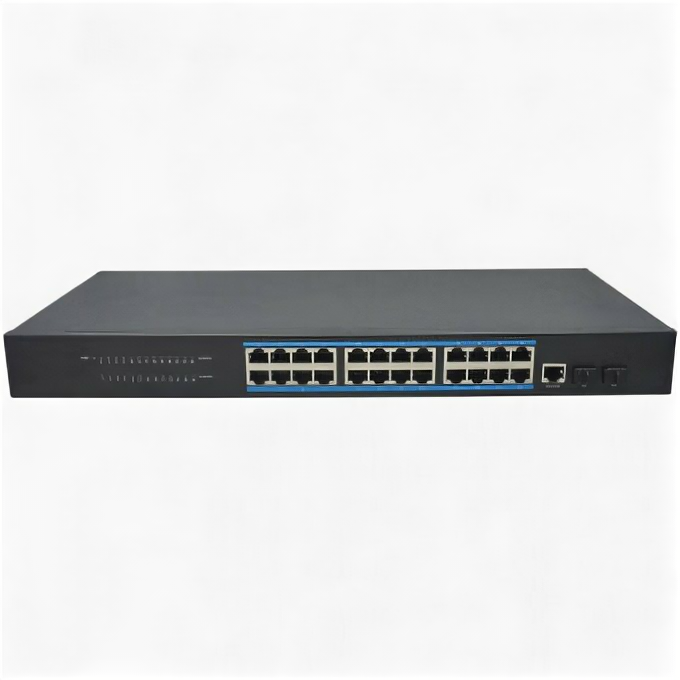 Управляемый коммутатор (L2+) OSNOVO SW-72402/L2, 24 х 10/100/1000Base-T, 2 х SFP 1000Base-X