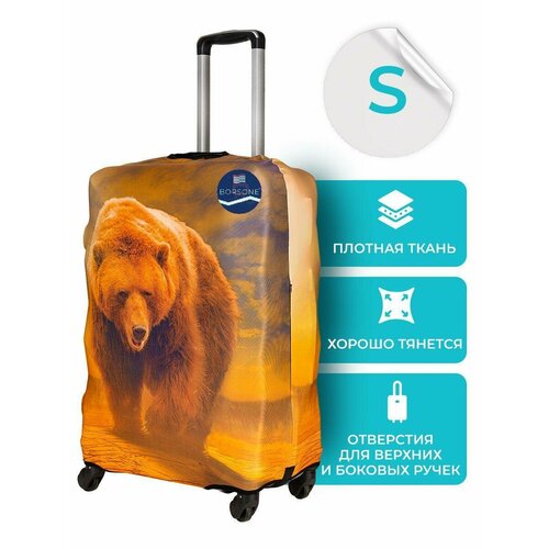 фото Чехол для чемодана , 40 л, размер s+, коричневый arita