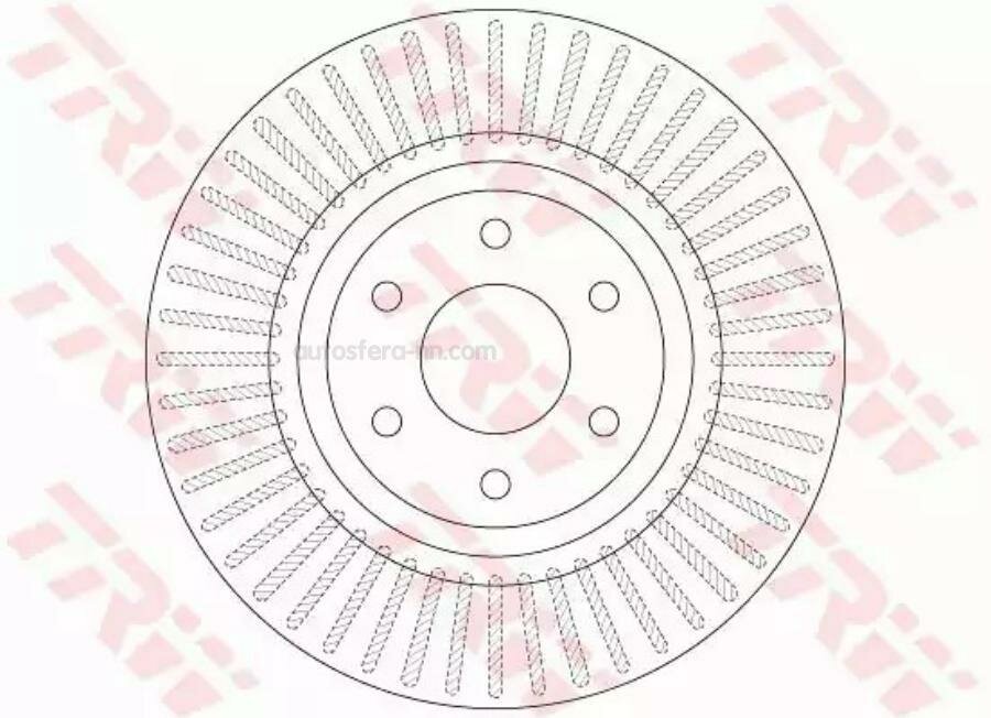 TRW DF6425 Диск тормозной NISSAN PATHFINDER 05>/NAVARA 05> передний