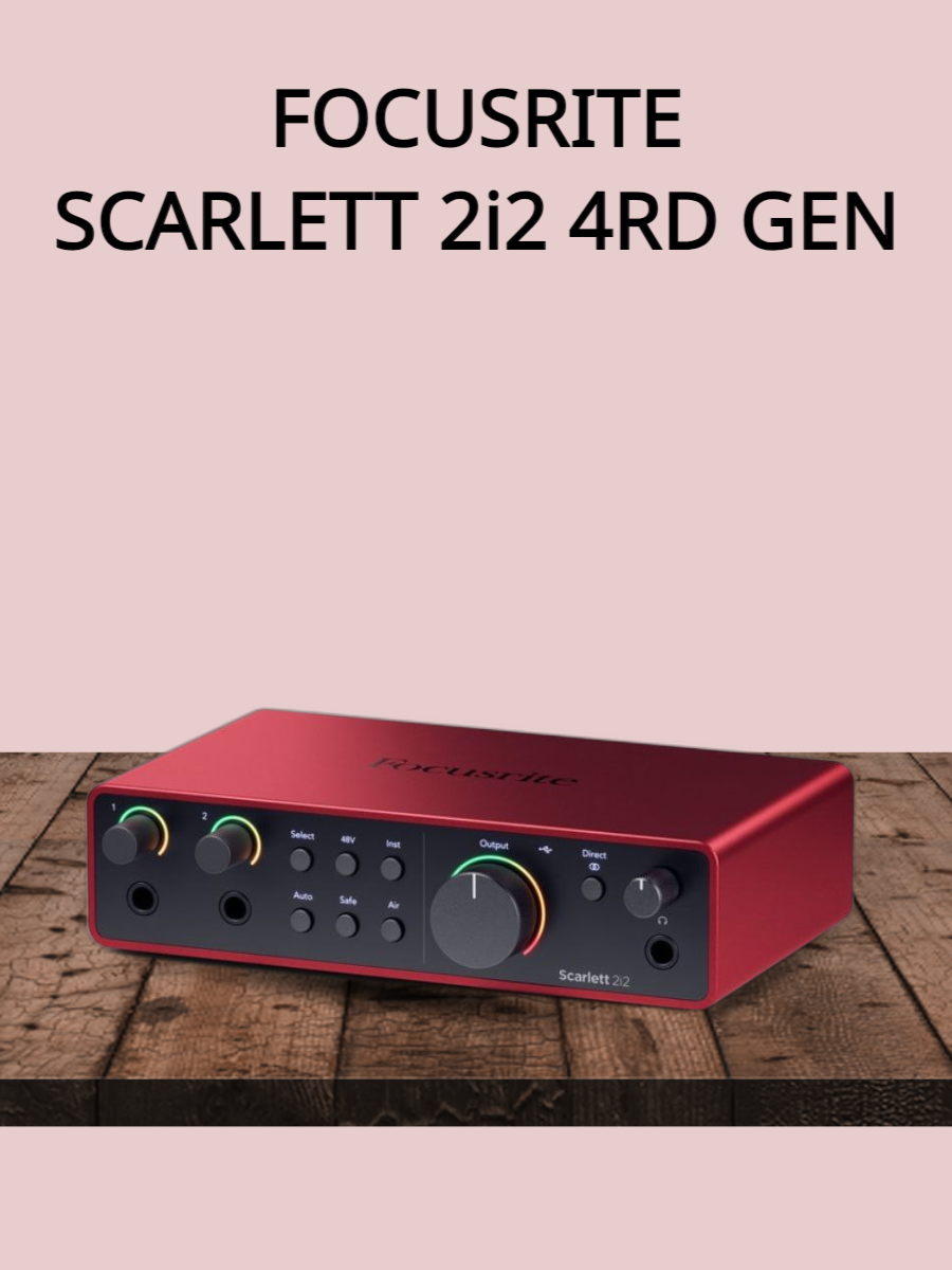 Звуковая карта Focusrite Scarlett 2i2 4rd gen для USB