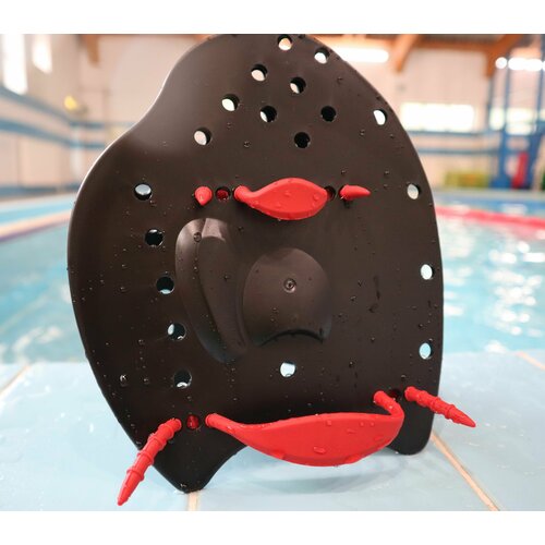 Лопатки для плавания CIMA PRO детские S красный цвет профессиональные