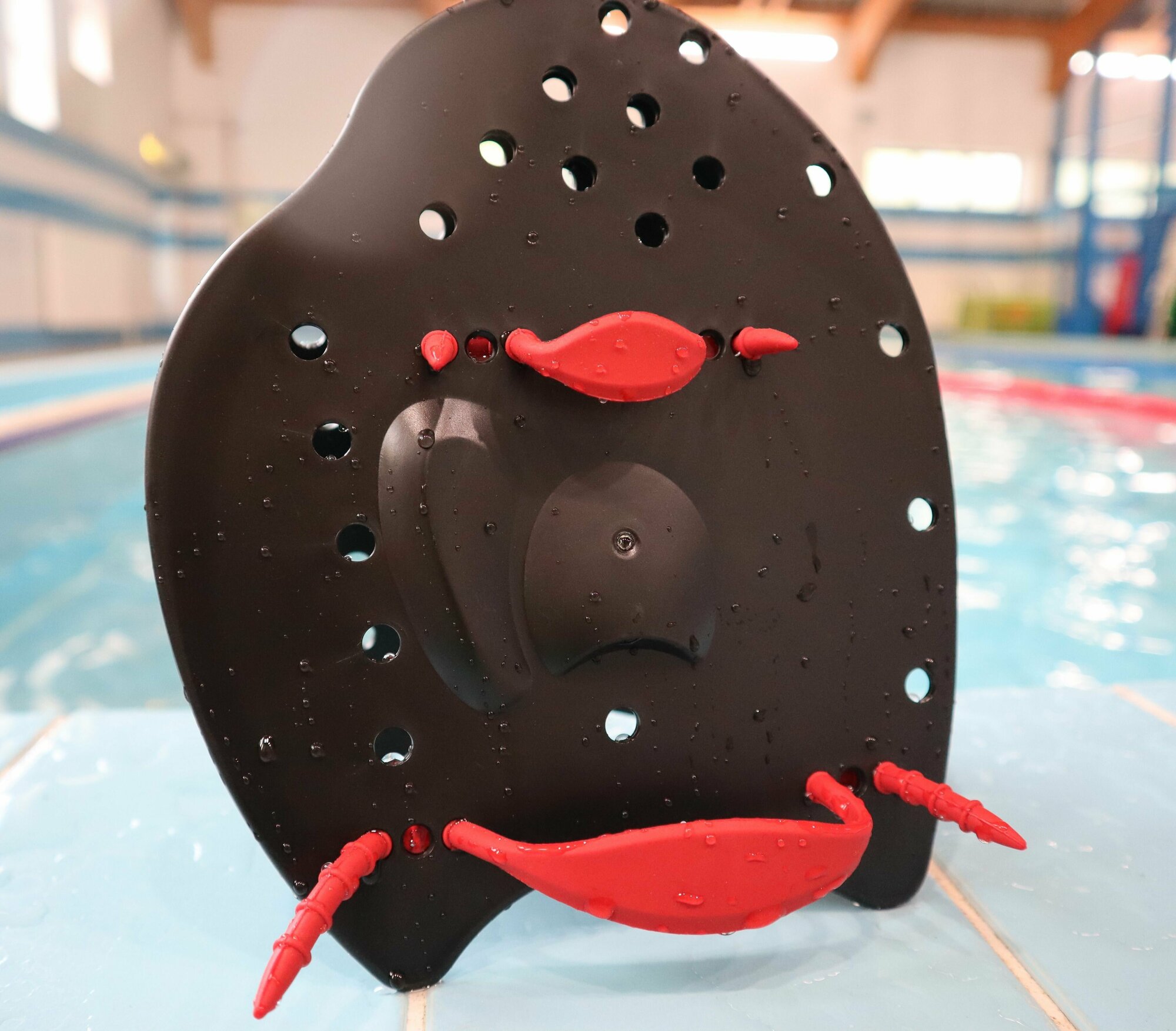 Лопатки для плавания CIMA PRO детские S красный цвет профессиональные