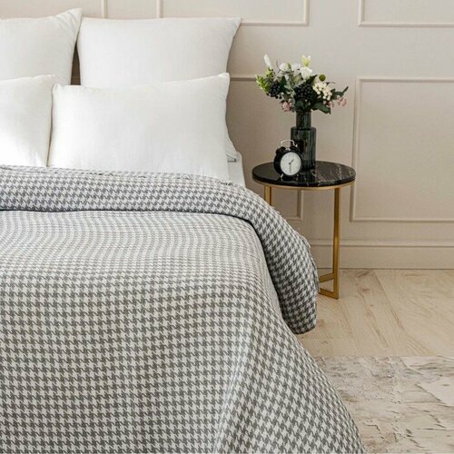 Суконная фабрика Плед Римский 140х200см, серый, 80% хл, 20% пэ, 320 г/м