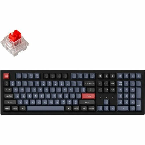 Клавиатура беспроводная KEYCHRON K10 Pro ( K pro Red Switch) черный (K10P-H1)