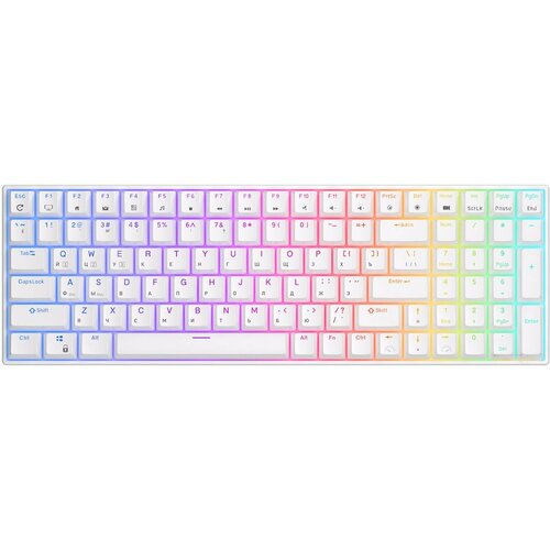Клавиатура Royal Kludge Клавиатура Royal Kludge RK100 White USB24 GHzBluetooth RGB Hot Swap Red switch 718900₽