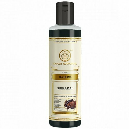 Масло для волос Шикакай марки Кхади (Shikakai hair oil Khadi), 210 мл масло для волос шикакай shikakai hair oil khadi natural кади нэчерал 210мл