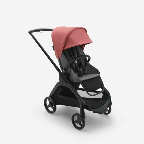 Коляска прогулочная Bugaboo Dragonfly Sunrise red / grey melange / шасси Black