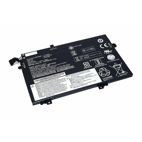 Аккумуляторная батарея для ноутбука Lenovo ThinkPad L480 (L17M3P54) 11.1V 45Wh аккумулятор l17m3p54 для ноутбука lenovo thinkpad l480 11 1v 4080mah черный