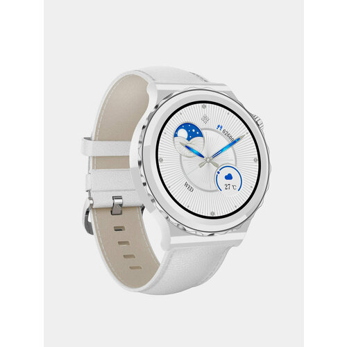 Умные часы женские Smart Watch 42mm белый с серебристой окантовкой 241600₽