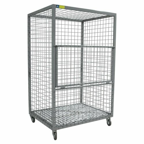 Металлический сетчатый контейнер на колёсах (В*Ш*Г) 1600х1000х800 мм