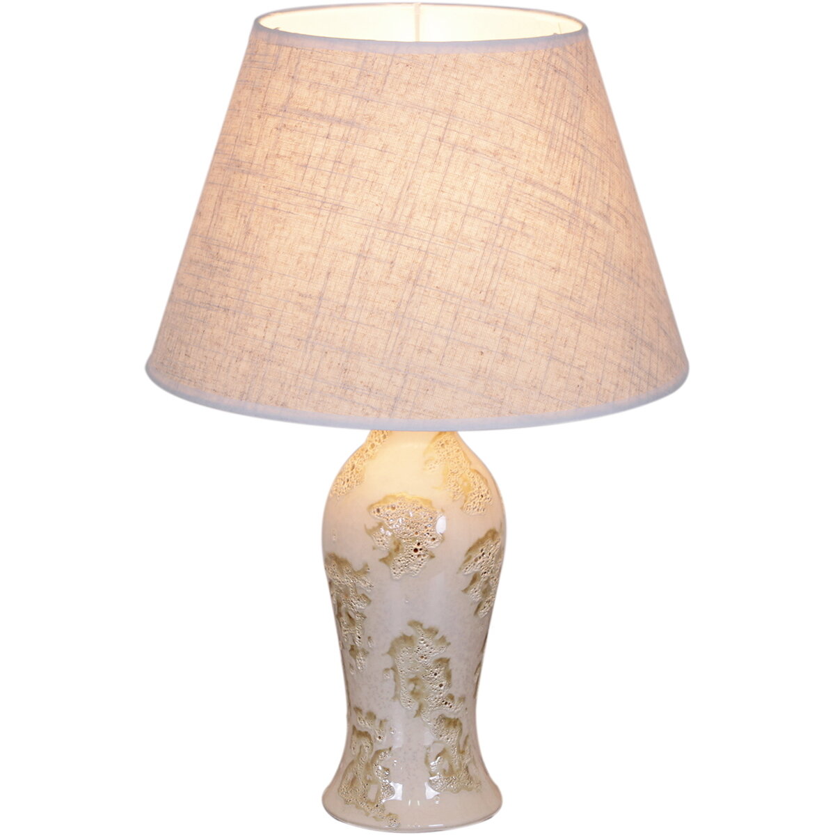 фото Настольная лампа с абажуром Reluce E14