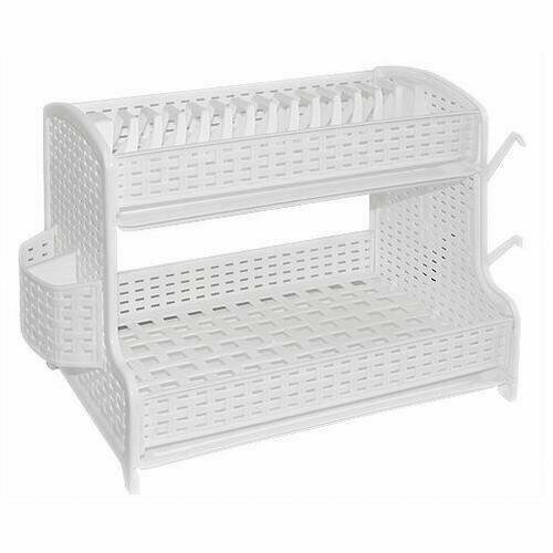Сушилка для посуды 2-х ярус. белая 1/6