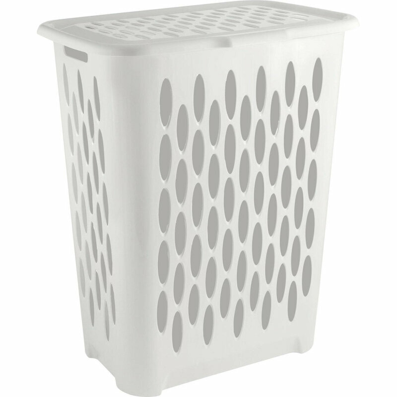 фото Корзина для белья Keeplex Light с крышкой 37л белое облако, 1750703