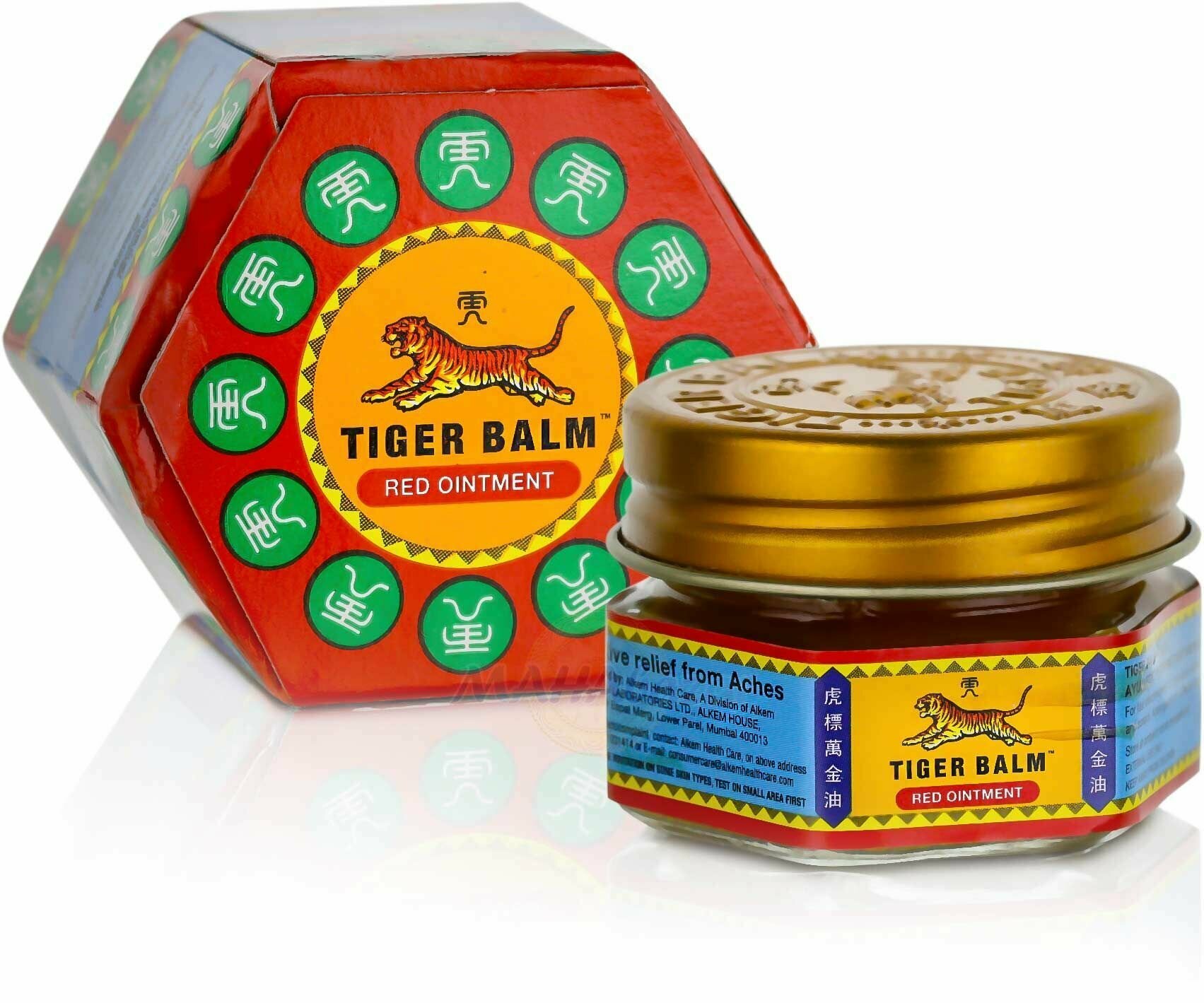 Красный Тигровый бальзам Tiger balm 19,5 гр